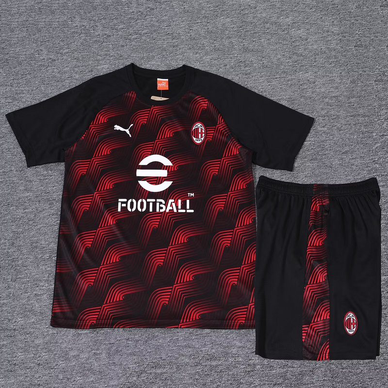 AAA Quality AC Milan 24/25 Black/Red Training Kit Jerseys